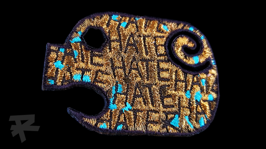 HATE HATER COPPER PIG PATCH
